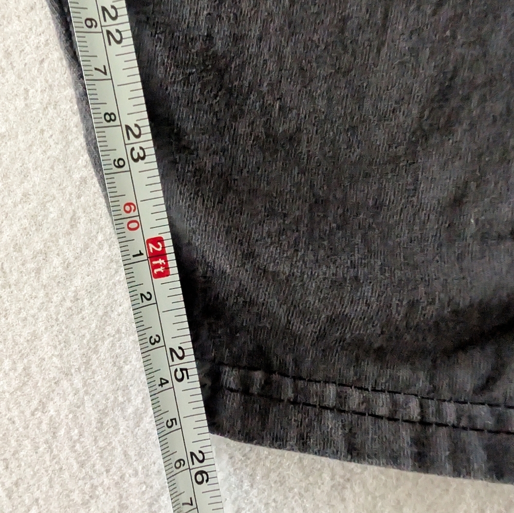 Vintage Cotton Pants Handpainted Floral Rose Black Jogger Artsy Chic Teacher - Picture 11 of 12